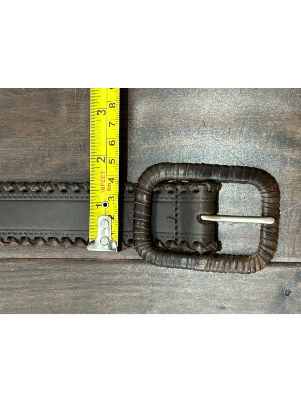 Banana Republic Genuine Leather Belt Brown Sz Medium Single Prong Buckle - Picture 7 of 9
